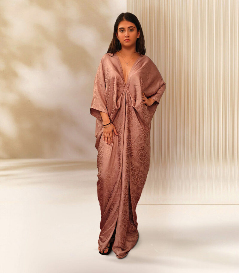 Rose Gold Printed Kaftan