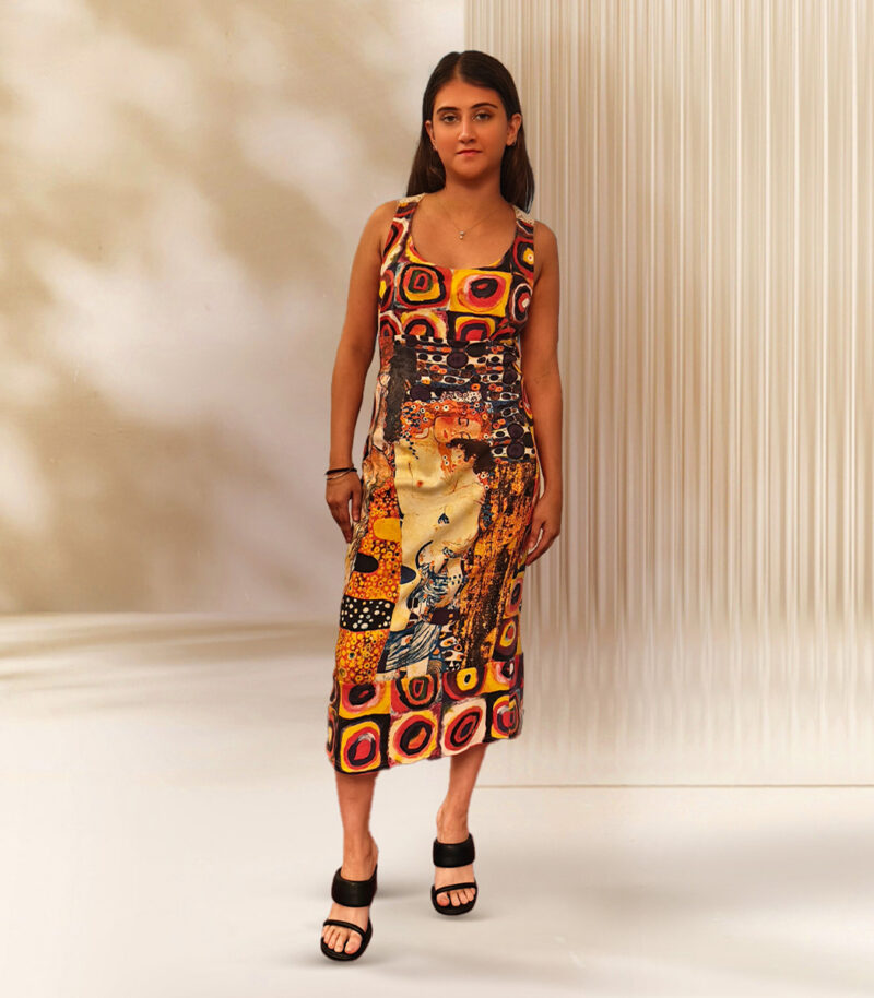 Yellow Graphic Printed Dress